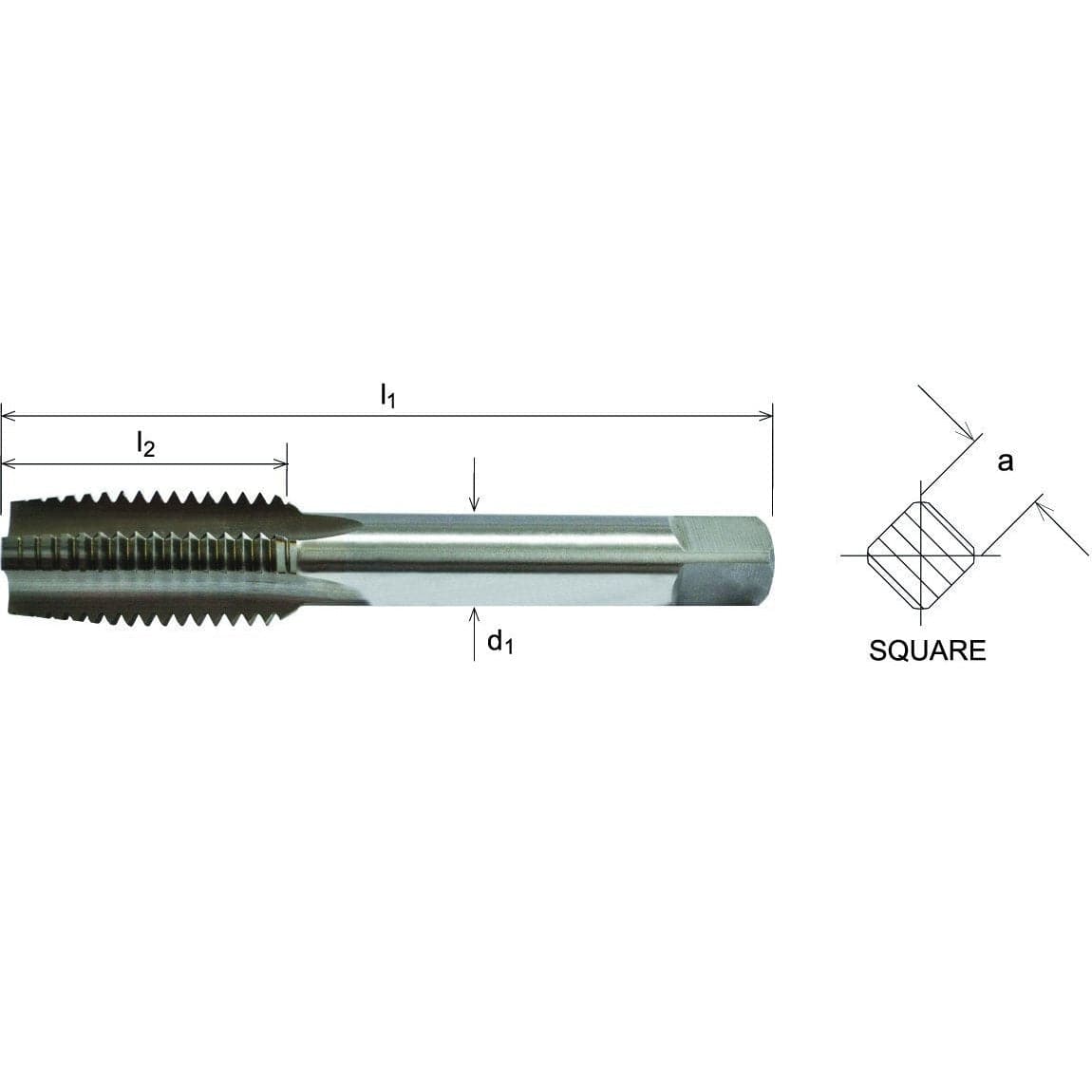 Somta Series 501 - HSS Straight Flute Short Hand Second (Intermediate) Tap M18 x 2.5mm-1