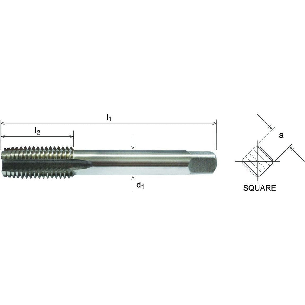 Somta Series 519 - HSS Straight Flute Short Left Hand Bottom (Finishing) Tap M14 x 2mm-1