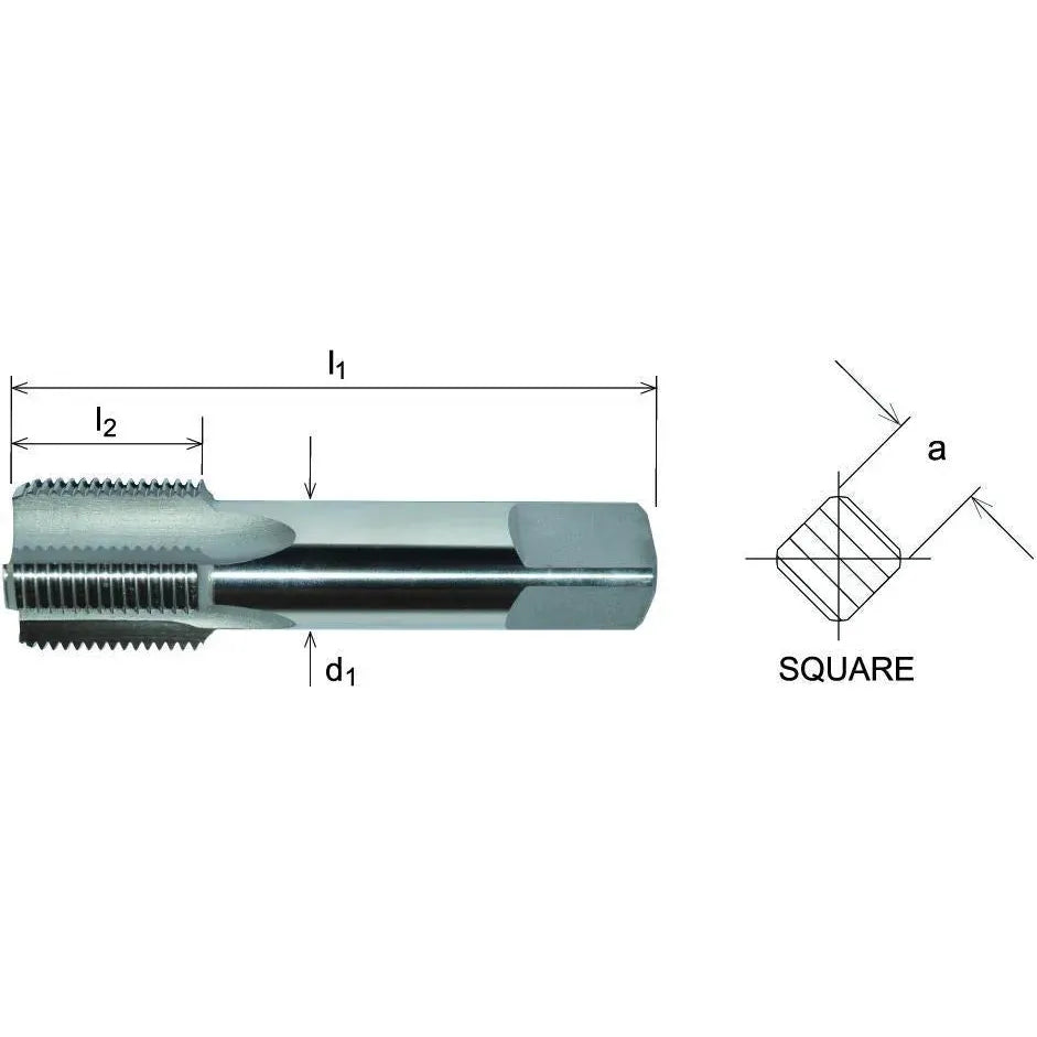Somta Series 581 - HSS Straight Flute Parallel Pipe Bottom (Finishing) Tap NPS 3/8" x 18 TPI-1