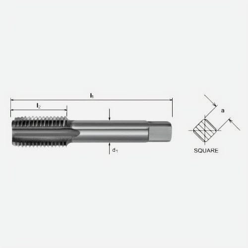 Somta Series 519 – HSS HSS M6 X 1.0 L/H Intermediate Tap-1