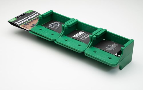 Stealthmounts BM-MHH18-GRN-6 battery holder for Hikoki Hitachi 18V 36V | green | 6-pack - bm-mhh18-grn-6-0