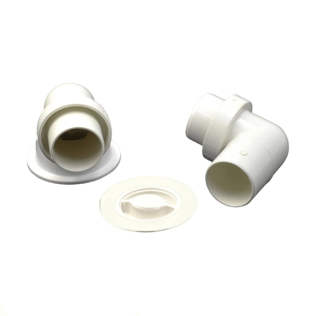 Flexible Plumbdinger - White Plated Brass Plug 40mm-3