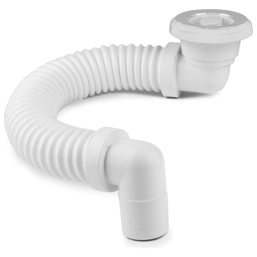 Flexible Plumbdinger - White Plated Brass Plug 40mm-0