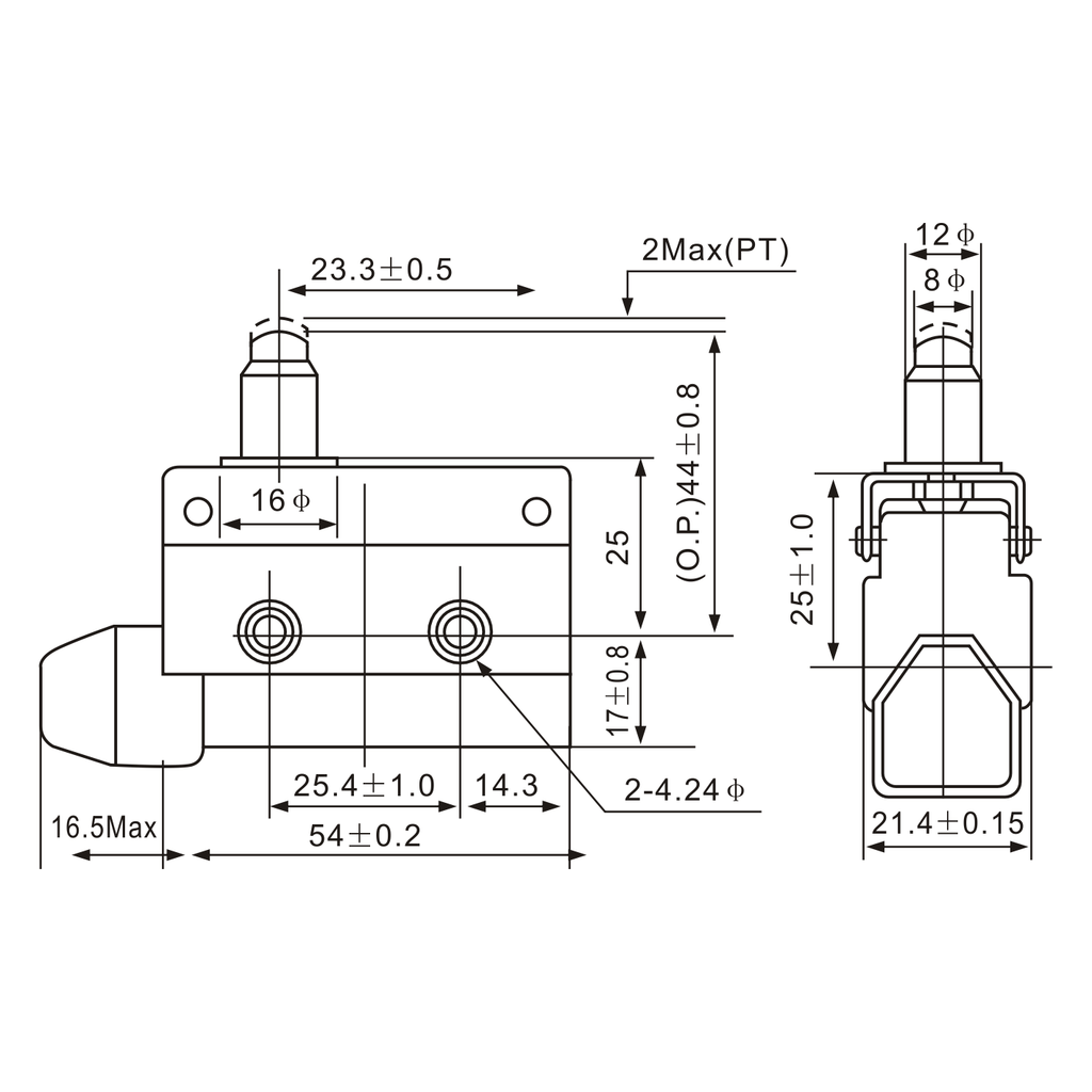 AZ-7110 Pin Plunger Limit Switch-1