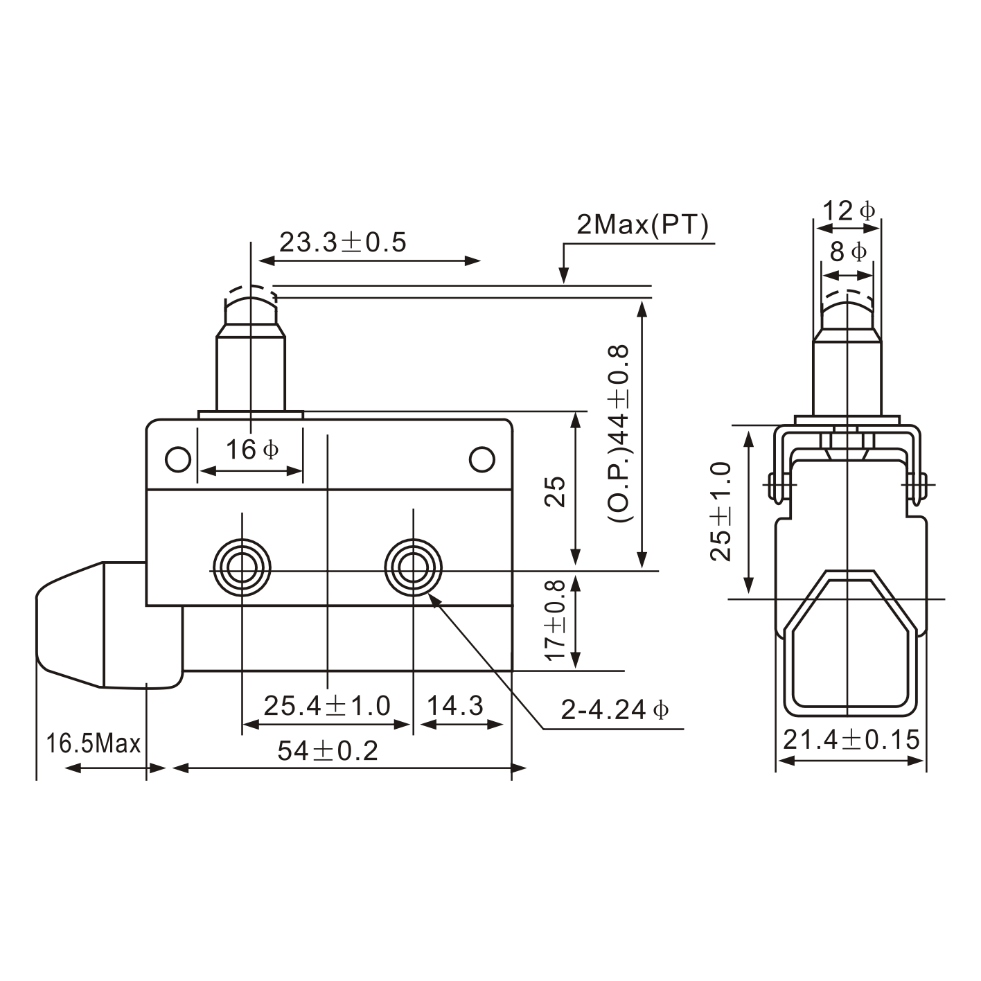 AZ-7110 Pin Plunger Limit Switch-1