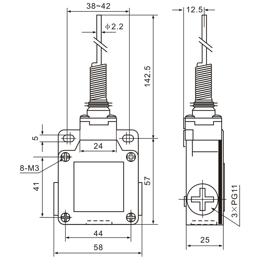 XCK-M106 Cats Whisker Snap Action Limit Switch-1