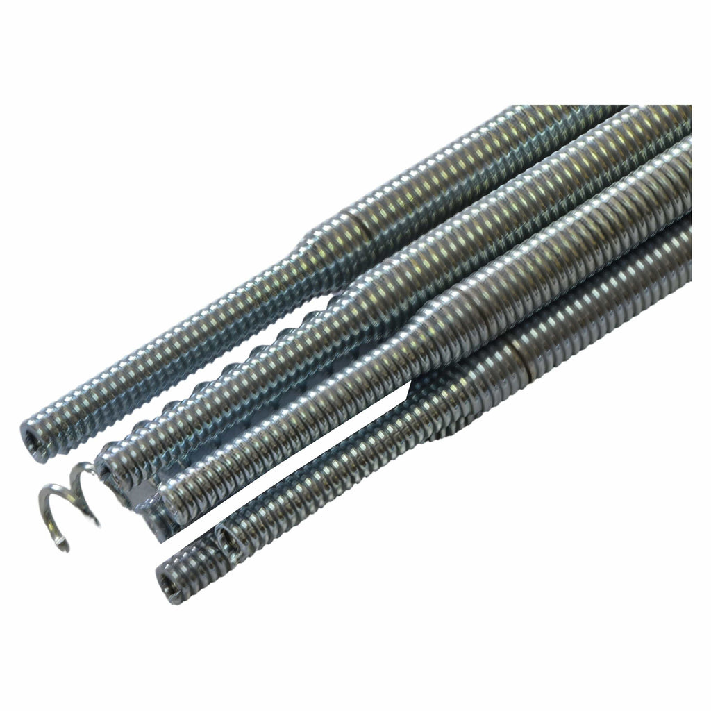 1/2" Steel Spring Drain Rods Heavy Duty Drain Pipe Cleaner Includes Plungers-2