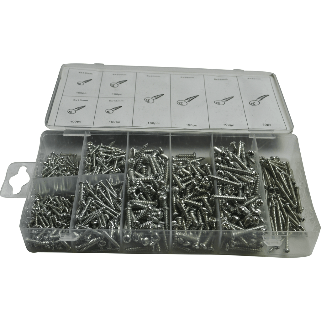 750 Piece Phillips head sheet metal screws grab kit assortment-0
