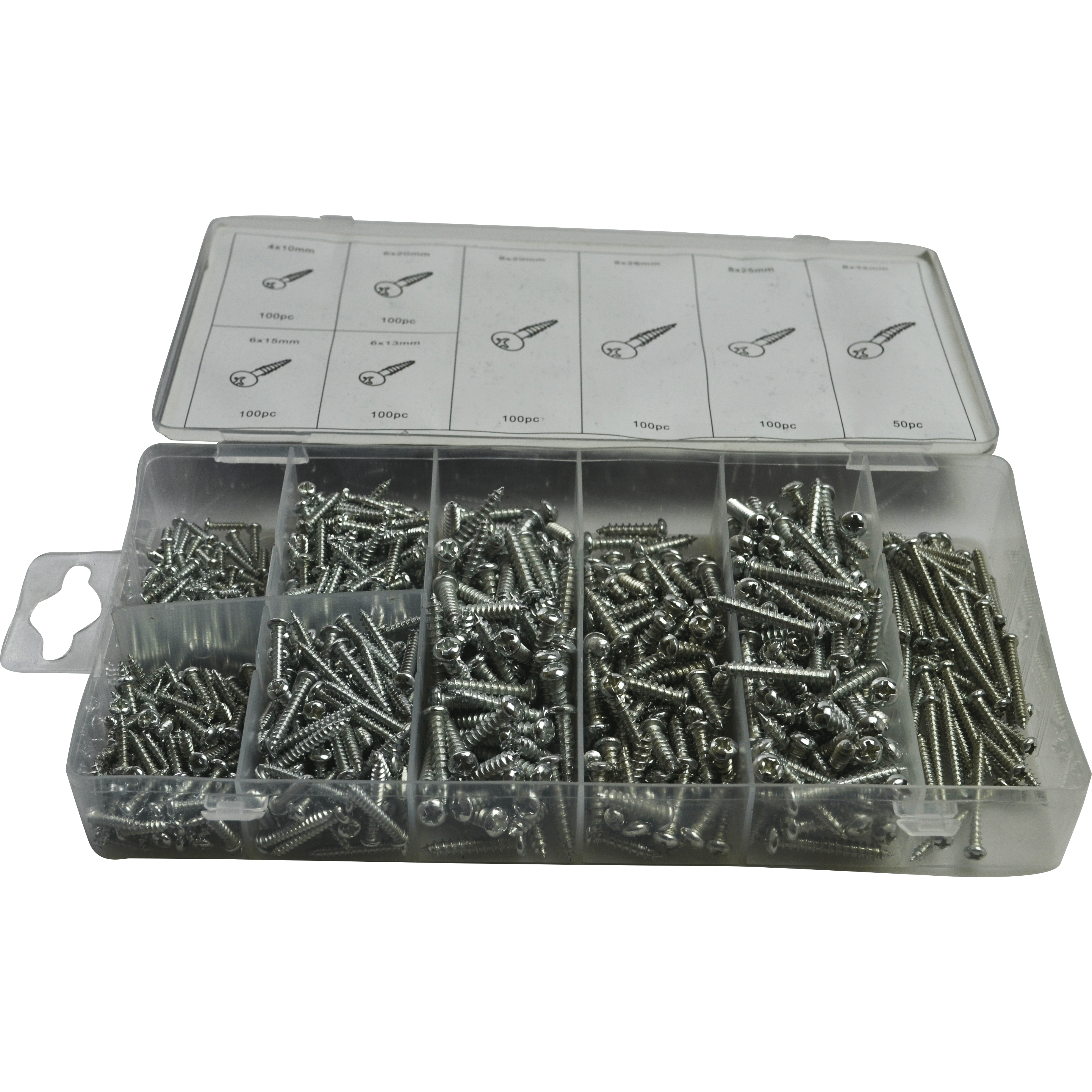 750 Piece Phillips head sheet metal screws grab kit assortment-0