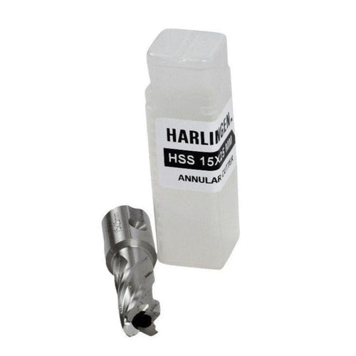 15 x 25mm D.O.C HSS Weldon Shank Annular Cutter-0
