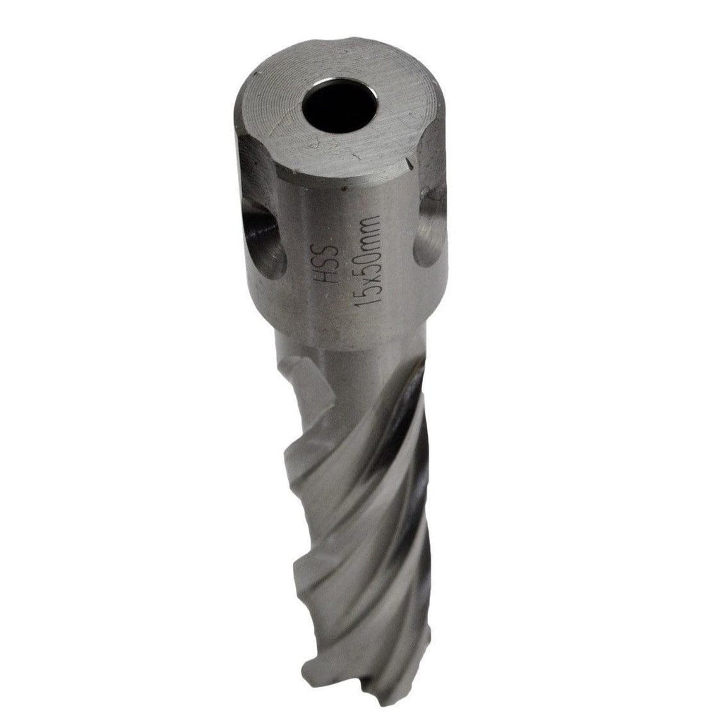15 x 50mm D.O.C HSS Weldon Shank Annular Cutter-3