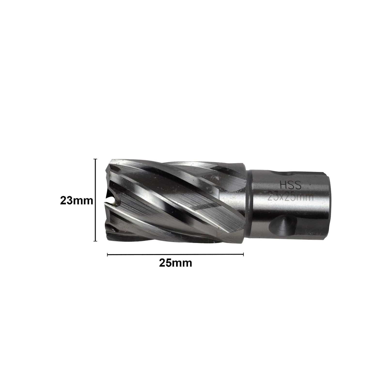 23 x 25mm D.O.C HSS Weldon Shank Annular Cutter-1