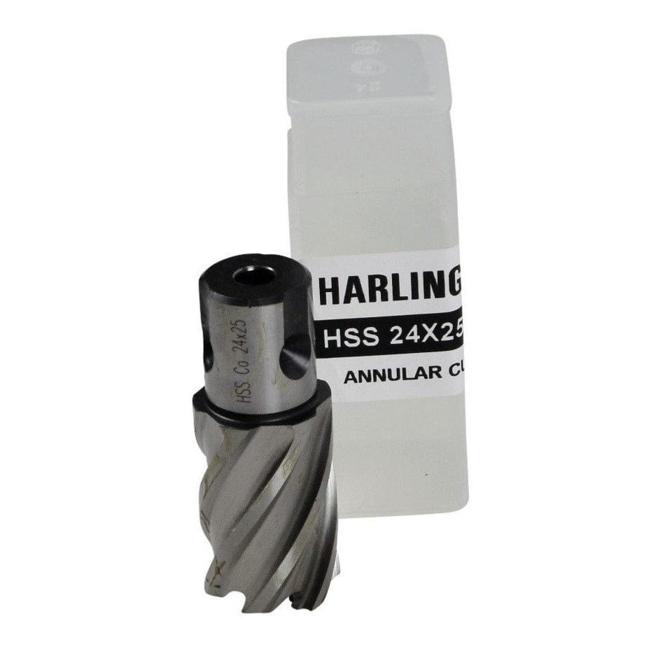 24 x 25mm D.O.C HSS Weldon Shank Annular Cutter-0