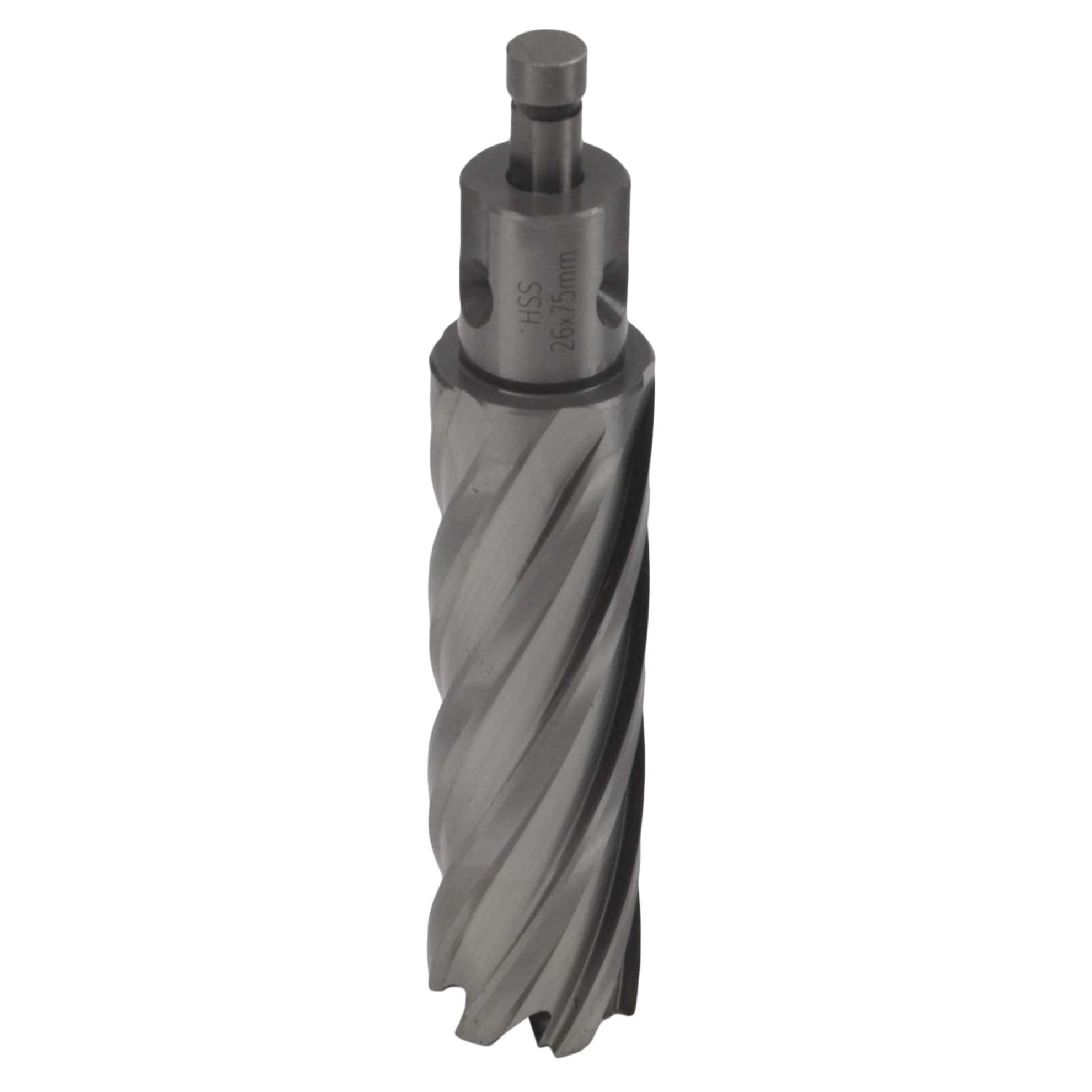 26 x 75mm D.O.C HSS Weldon Shank Annular Cutter-4