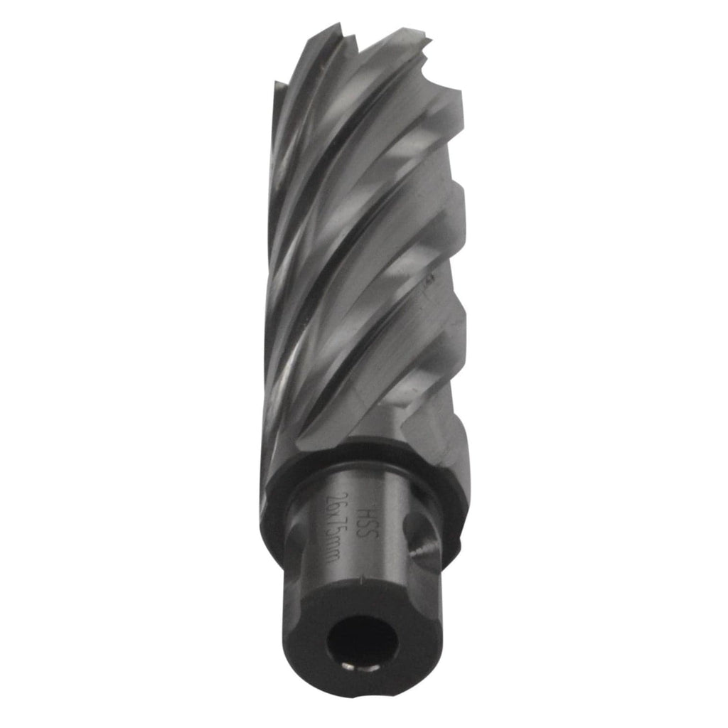 26 x 75mm D.O.C HSS Weldon Shank Annular Cutter-3