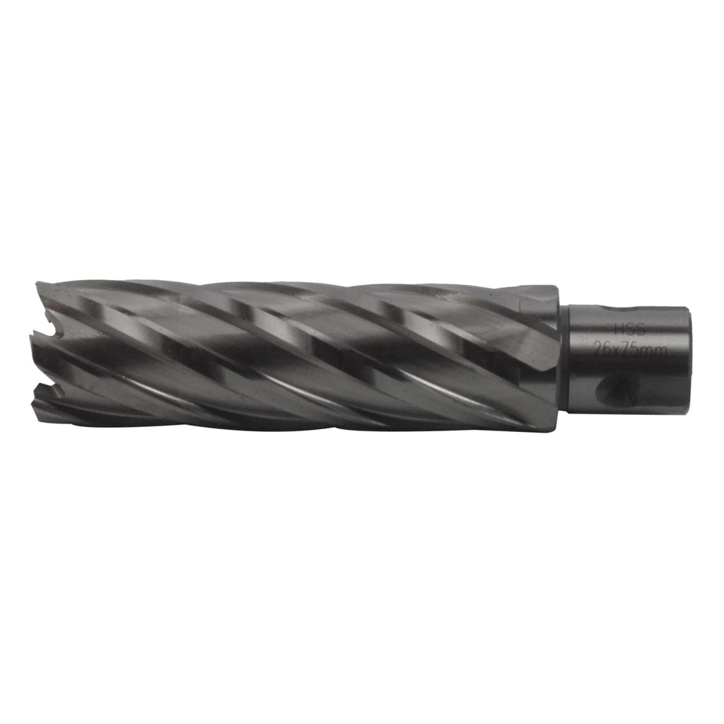 26 x 75mm D.O.C HSS Weldon Shank Annular Cutter-2