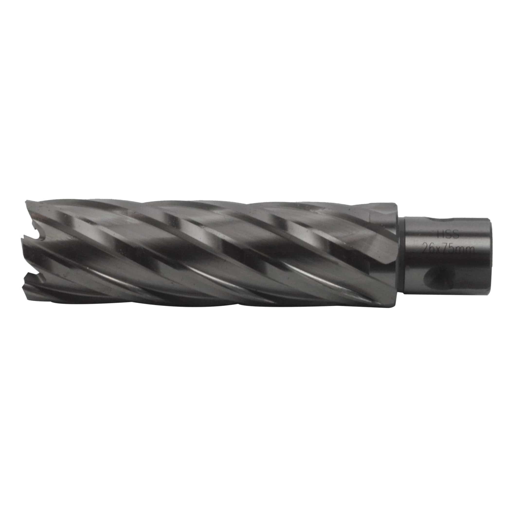 26 x 75mm D.O.C HSS Weldon Shank Annular Cutter-2
