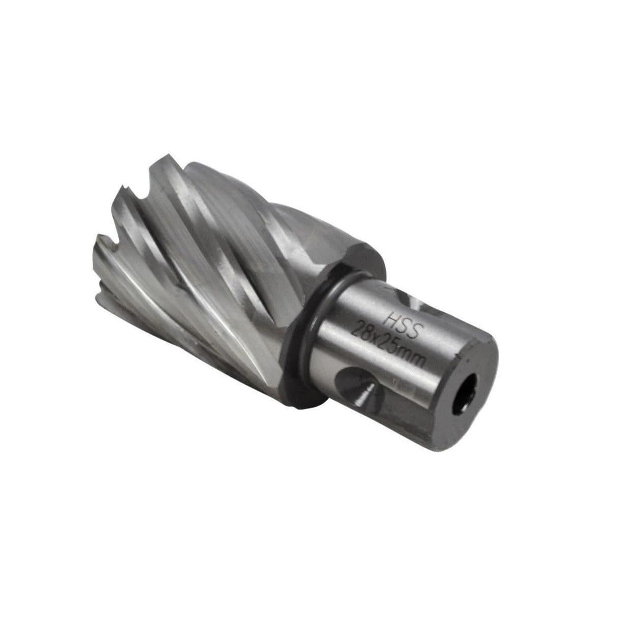 28 x 25mm D.O.C HSS Weldon Shank Annular Cutter-3