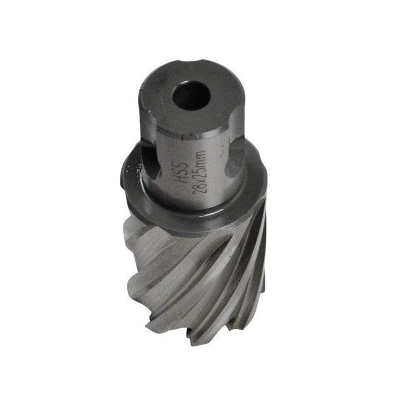 28 x 25mm D.O.C HSS Weldon Shank Annular Cutter-2