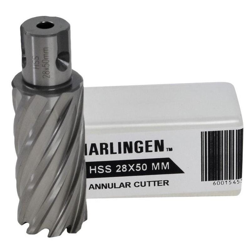 28 x 50mm D.O.C HSS Weldon Shank Annular Cutter-0