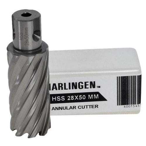 28 x 50mm D.O.C HSS Weldon Shank Annular Cutter-0