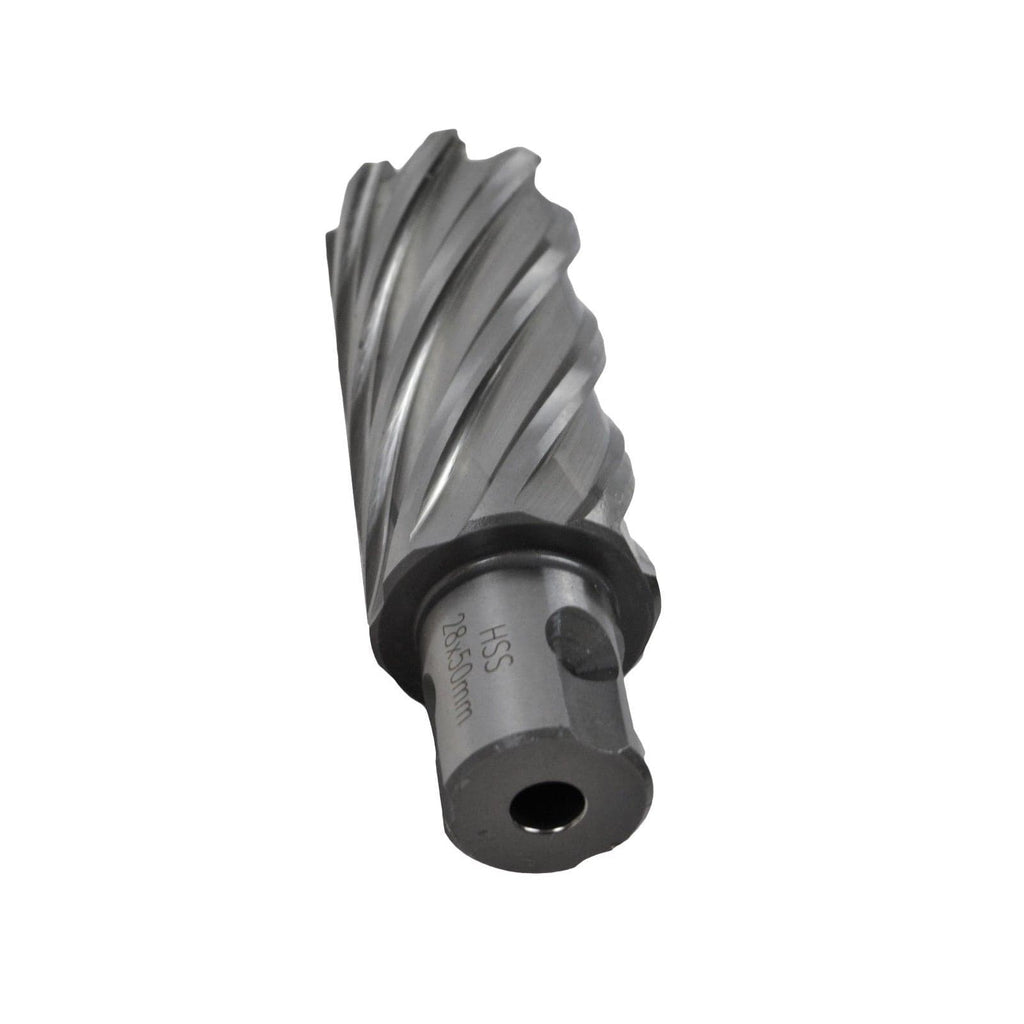 28 x 50mm D.O.C HSS Weldon Shank Annular Cutter-4