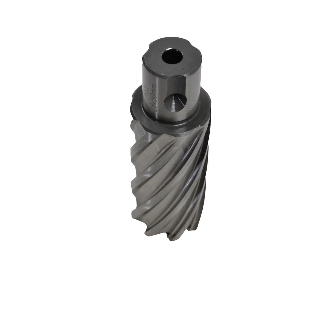 28 x 50mm D.O.C HSS Weldon Shank Annular Cutter-2