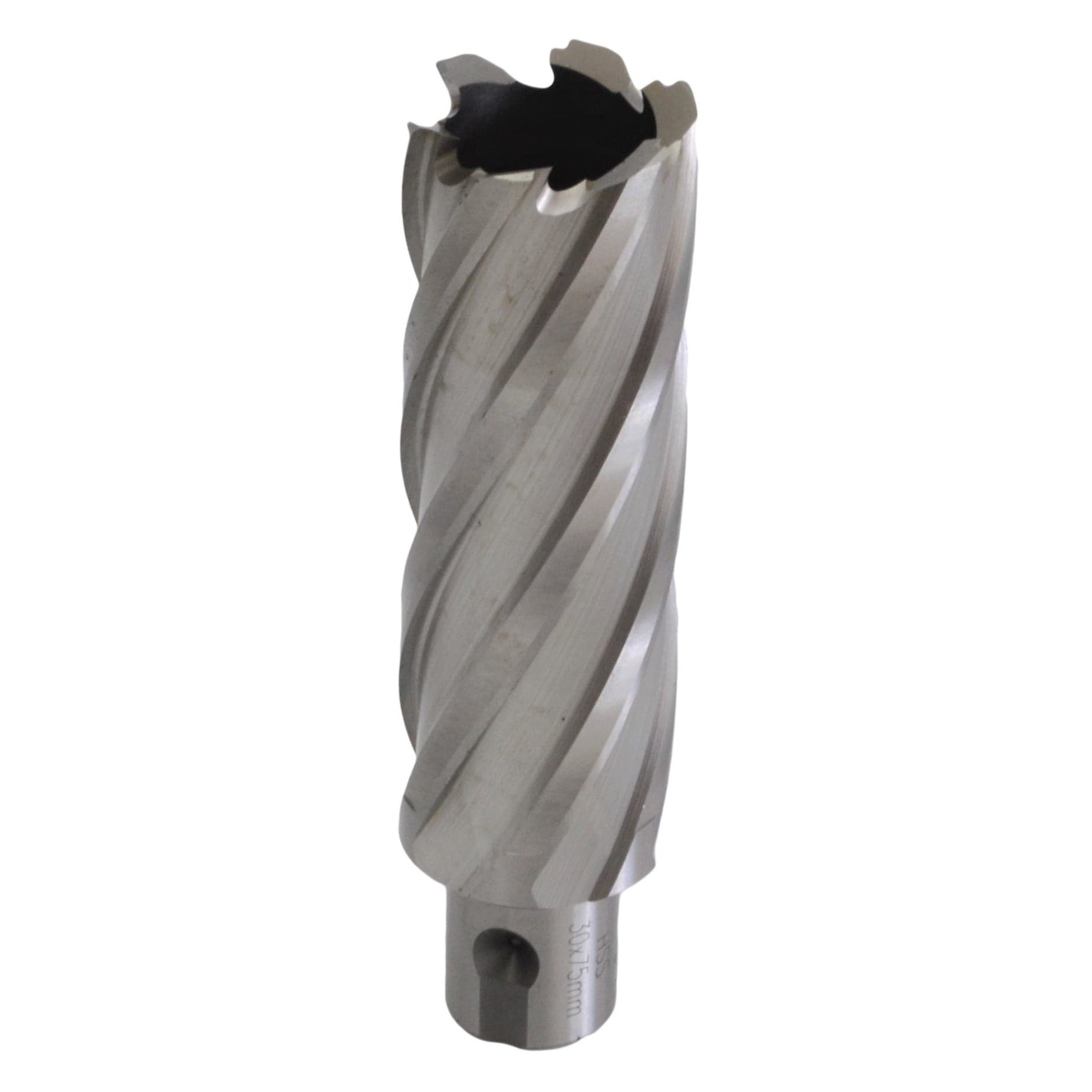 30 x 75mm D.O.C HSS Weldon Shank Annular Cutter-1