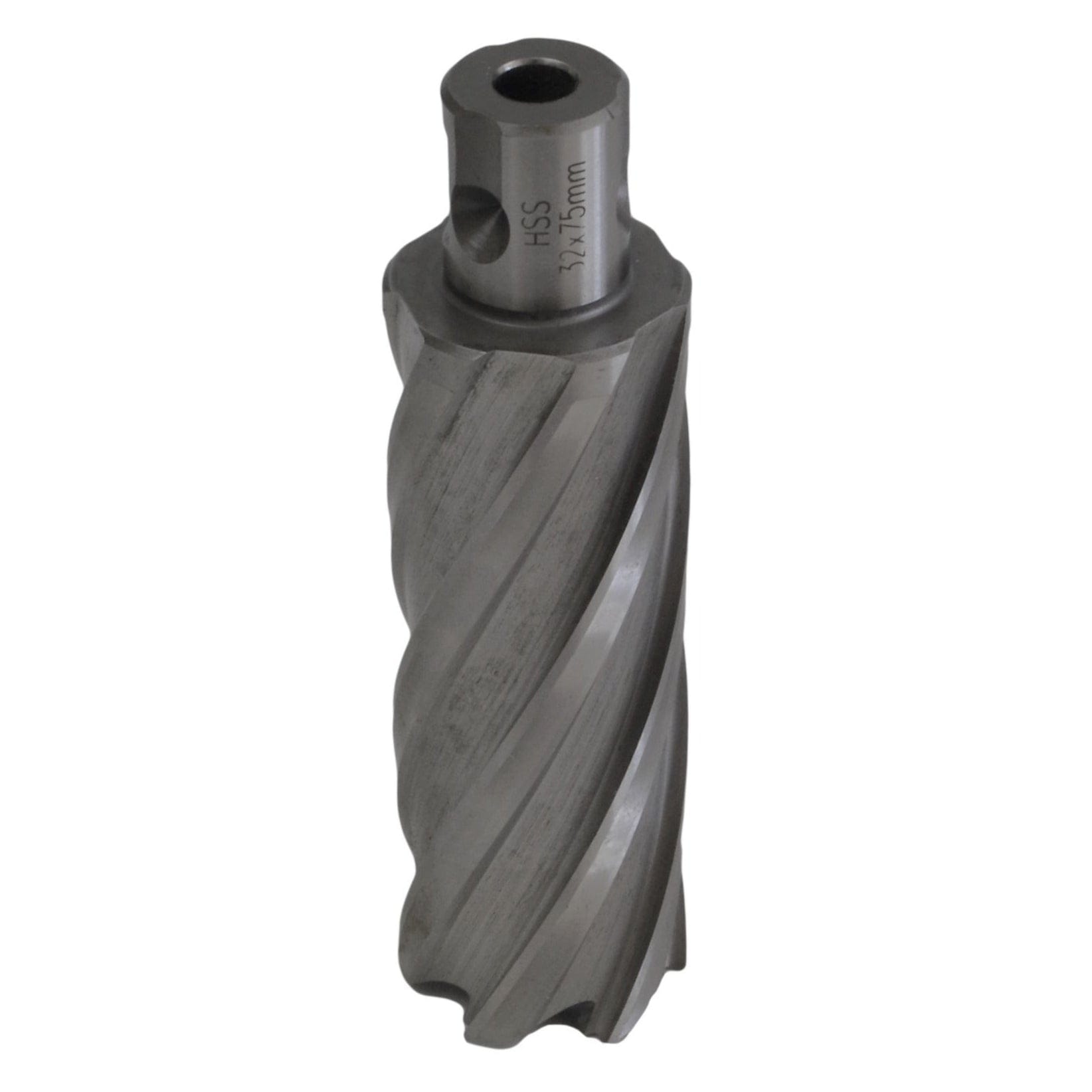 32 x 75mm D.O.C HSS Weldon Shank Annular Cutter-0