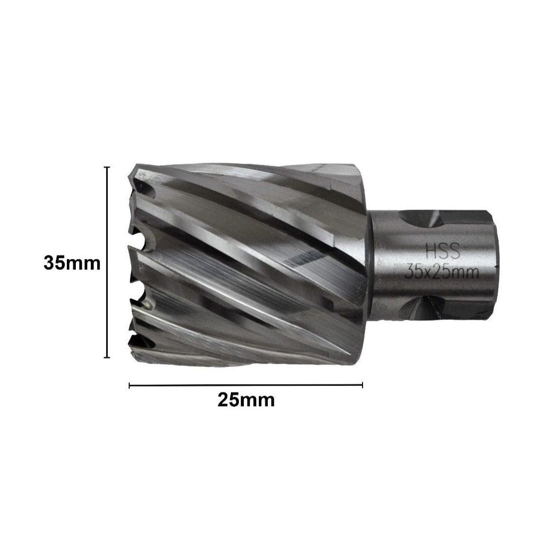 35 x 25mm D.O.C HSS Weldon Shank Annular Cutter-1