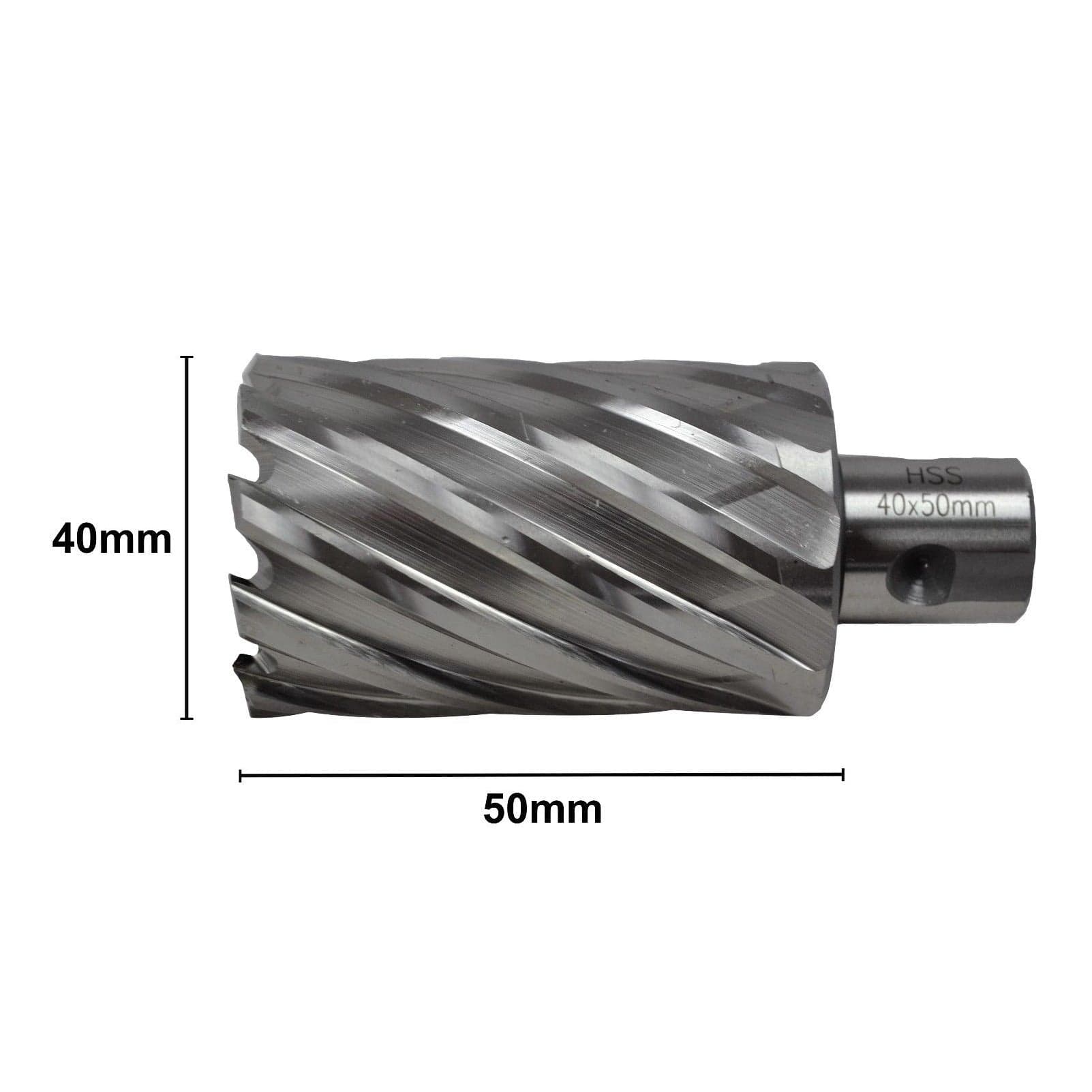 40 x 50mm D.O.C HSS Weldon Shank Annular Cutter-1