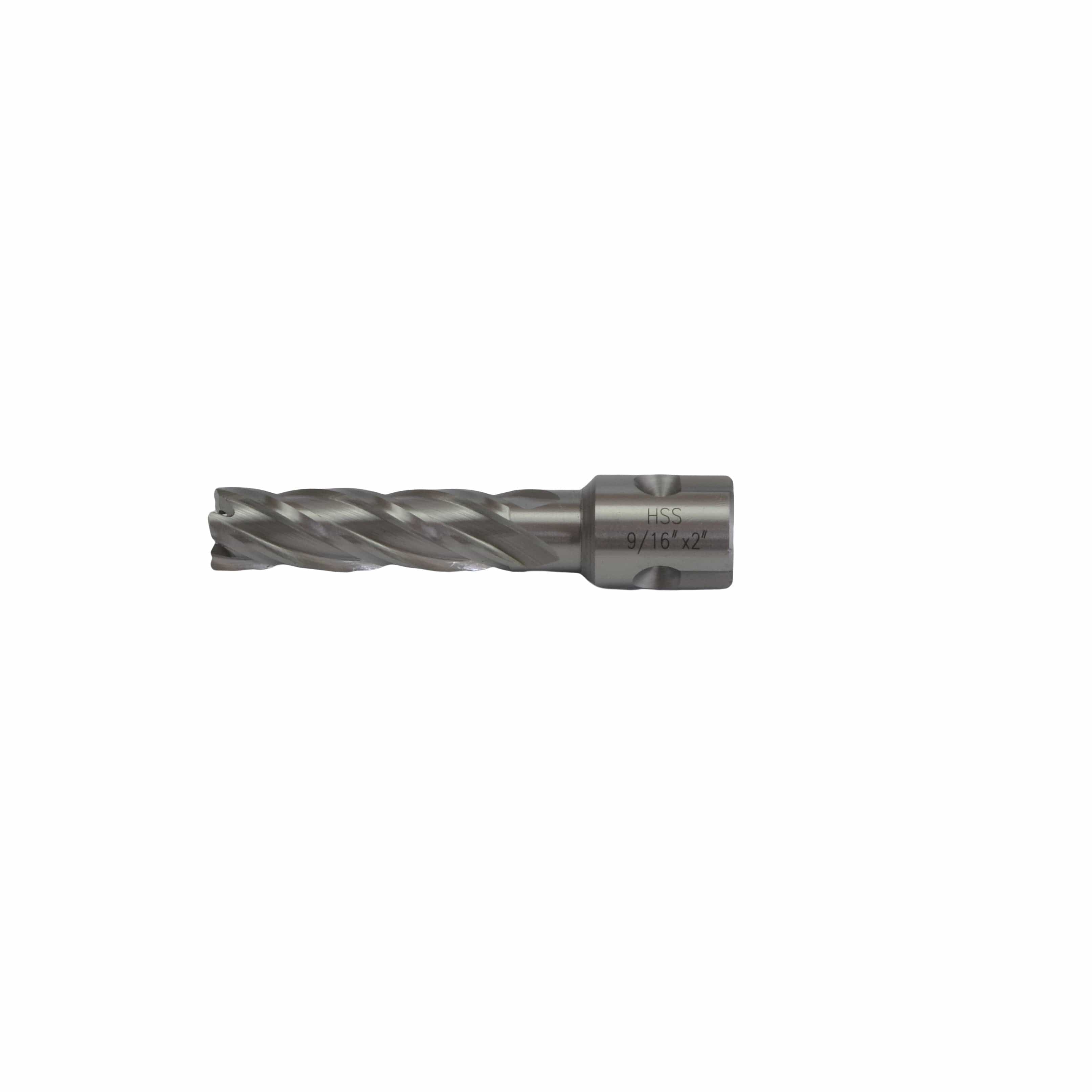 9/16" x 2" HSS Annular Cutter, 3/4" Universal Weldon Shank, Harlingen Rotabroach-3