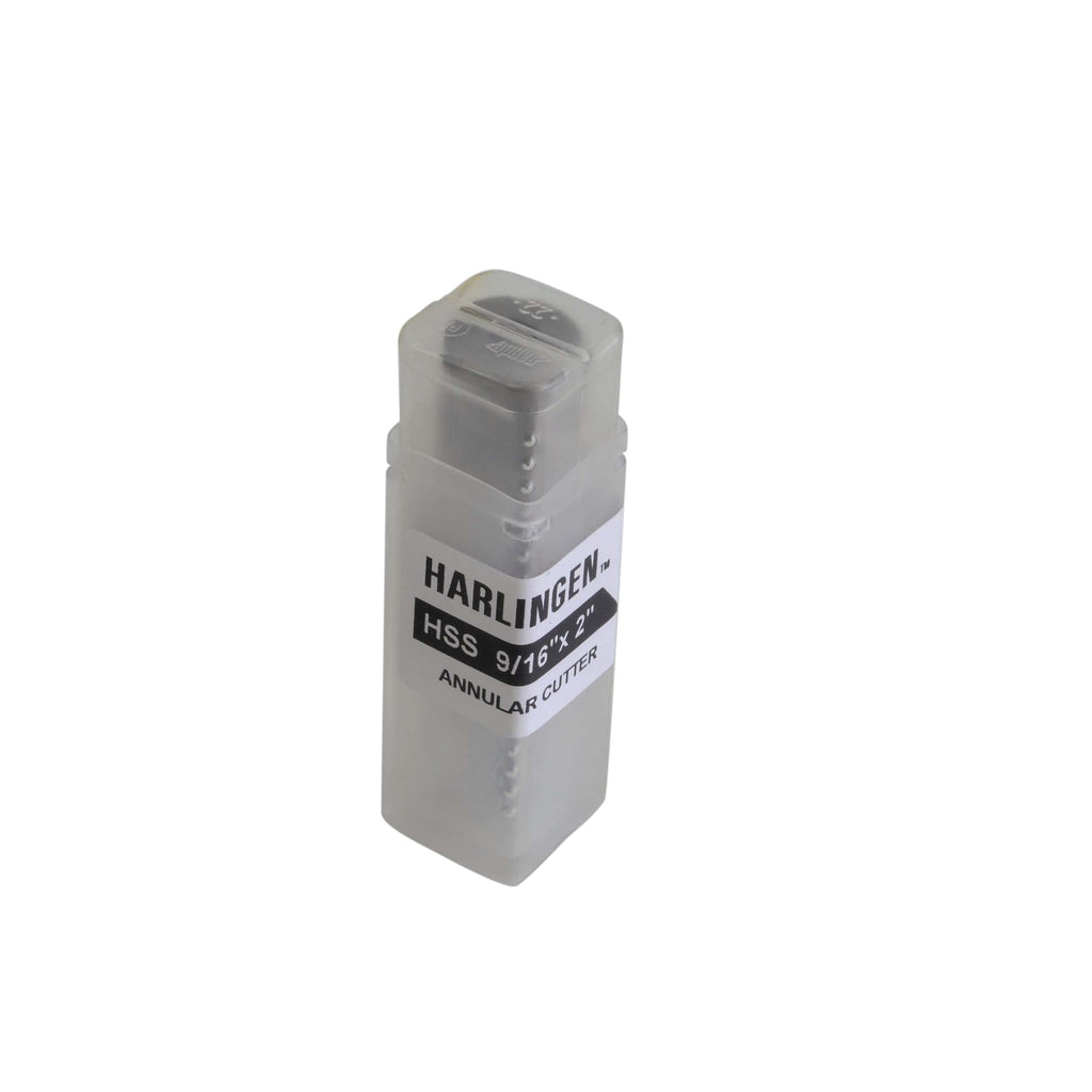 9/16" x 2" HSS Annular Cutter, 3/4" Universal Weldon Shank, Harlingen Rotabroach-2