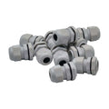 10 Pack IP68 PG11 White Nylon Cable Gland 5-10mm Cable Range-0
