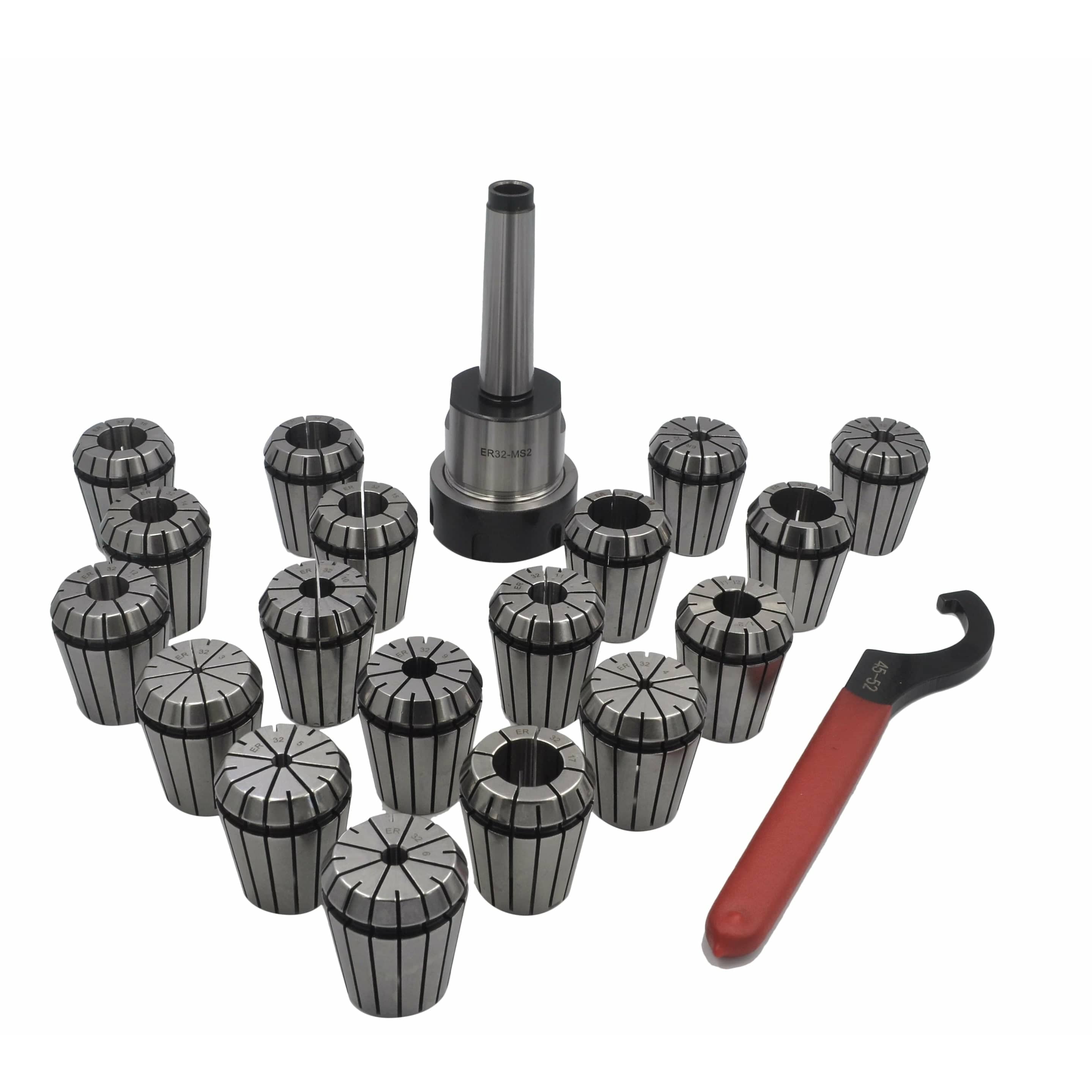 18 pc collets 3-20mm ER32 MT2 Precision Milling Collet Set-1