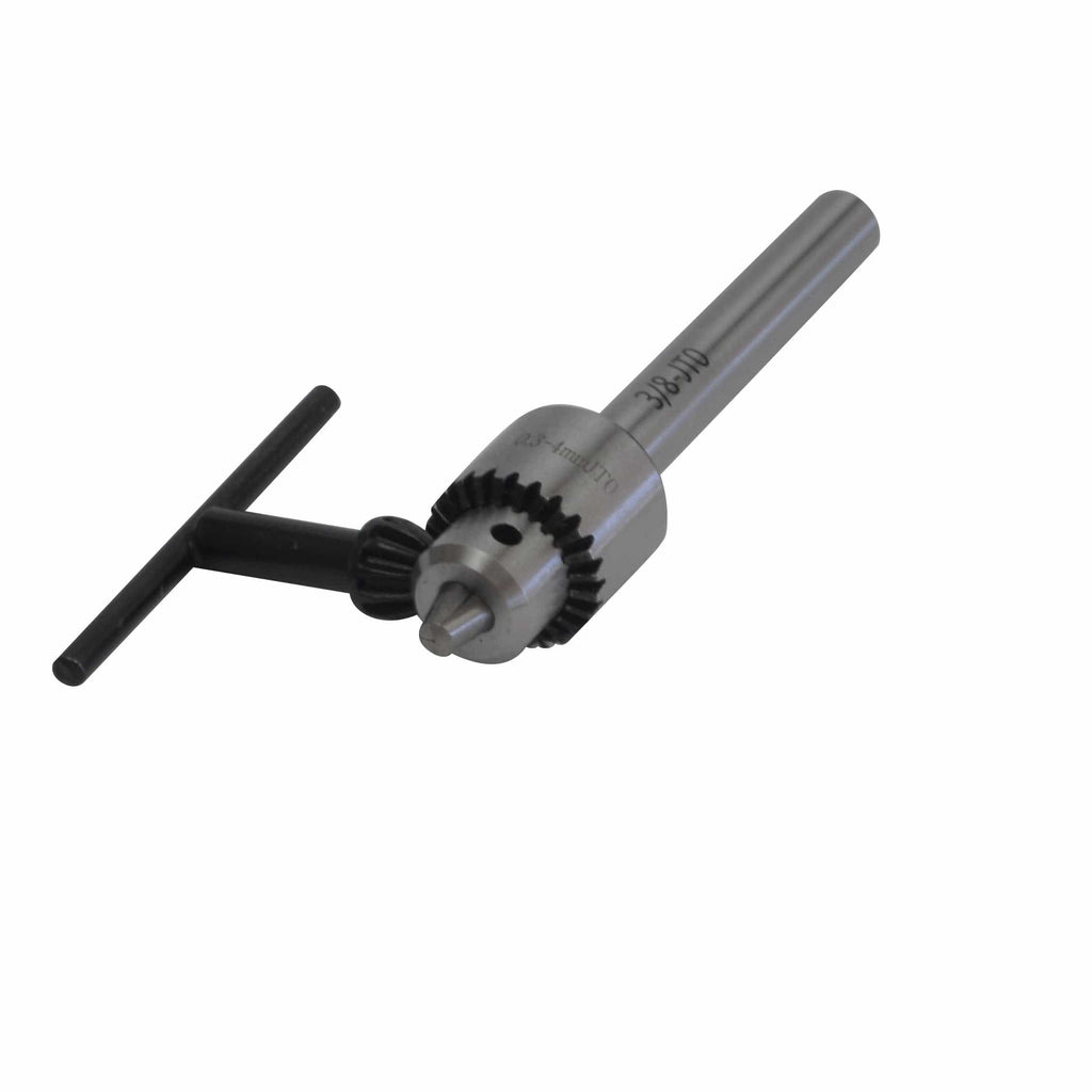 0.3-4mm Key Drill Chuck with JT0 3/8 Straight Shank Arbor-3