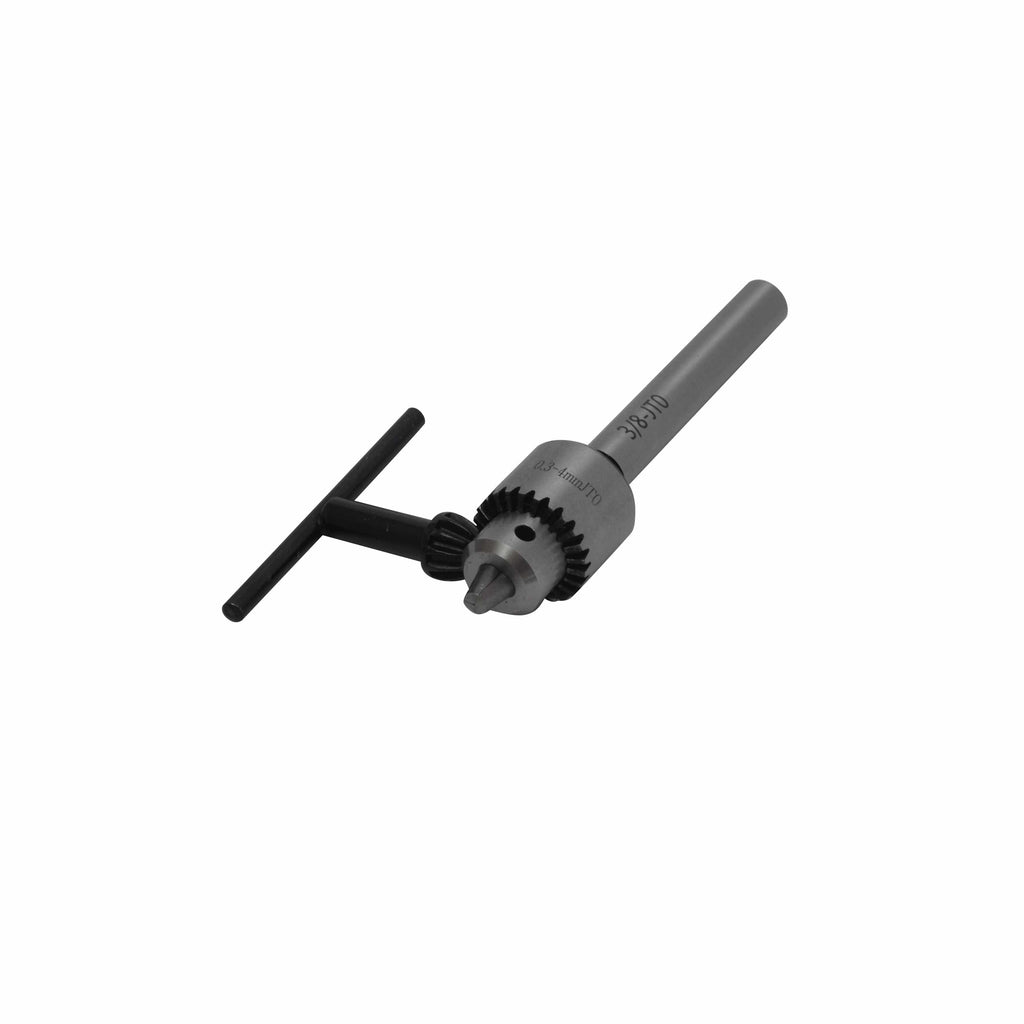 0.3-4mm Key Drill Chuck with JT0 3/8 Straight Shank Arbor-2