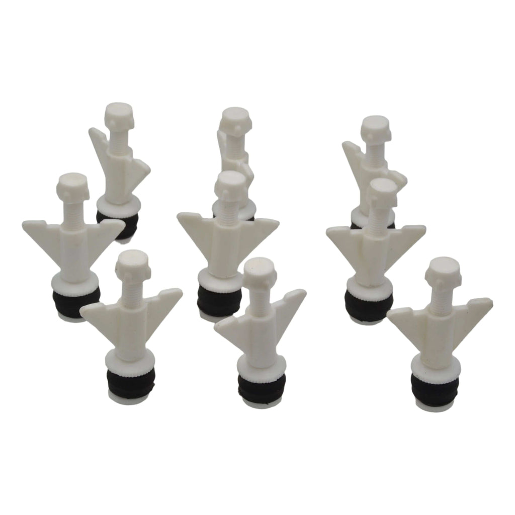 9x Nylon Mechanical Pipe Test Plug Bung with 10mm Bypass 18mm to 26mm-0