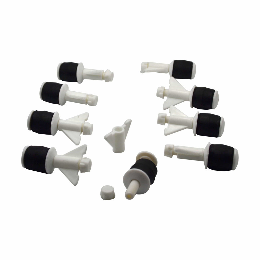 9x Nylon Mechanical Pipe Test Plug Bung with 10mm Bypass 23mm to 32mm-2