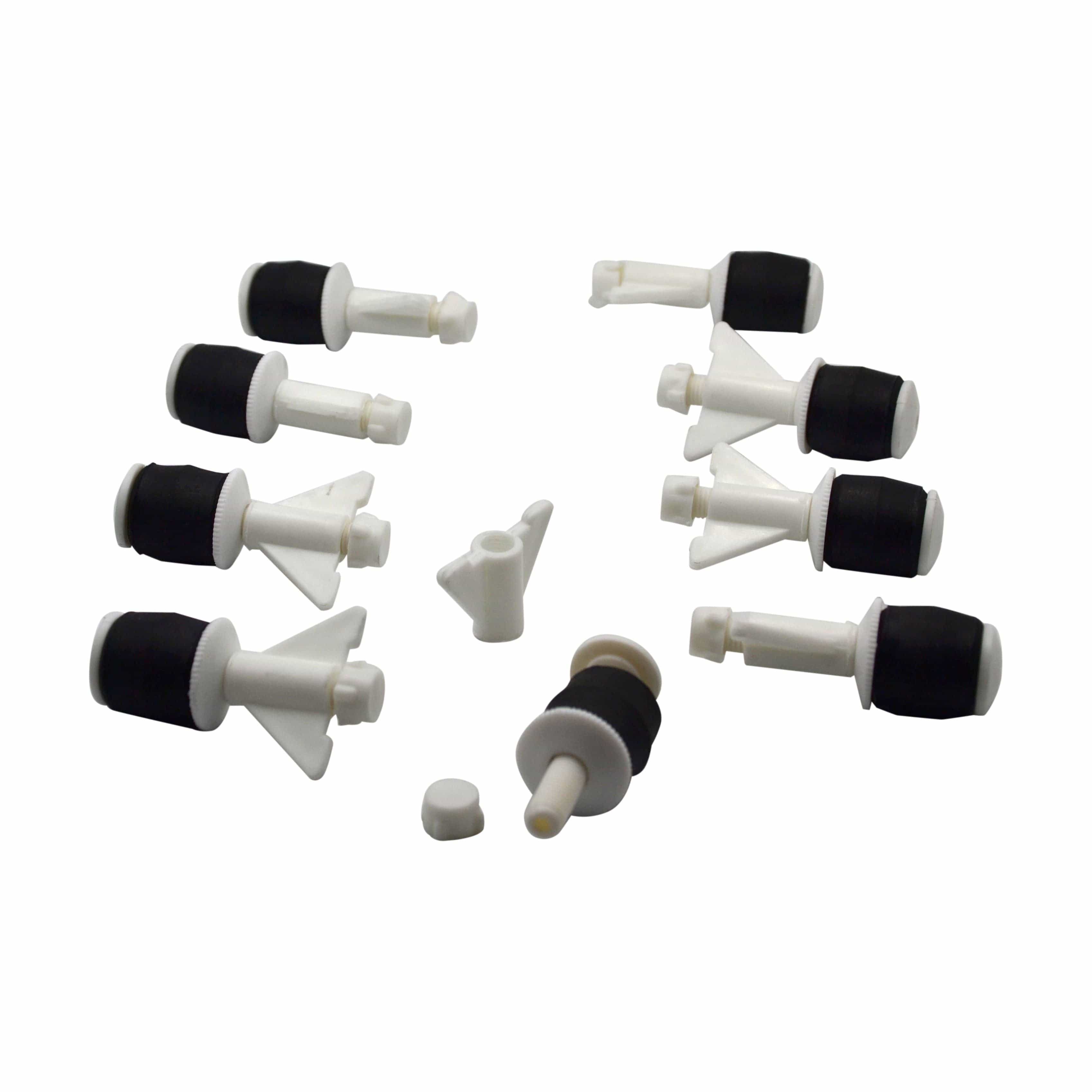 9x Nylon Mechanical Pipe Test Plug Bung with 10mm Bypass 23mm to 32mm-2