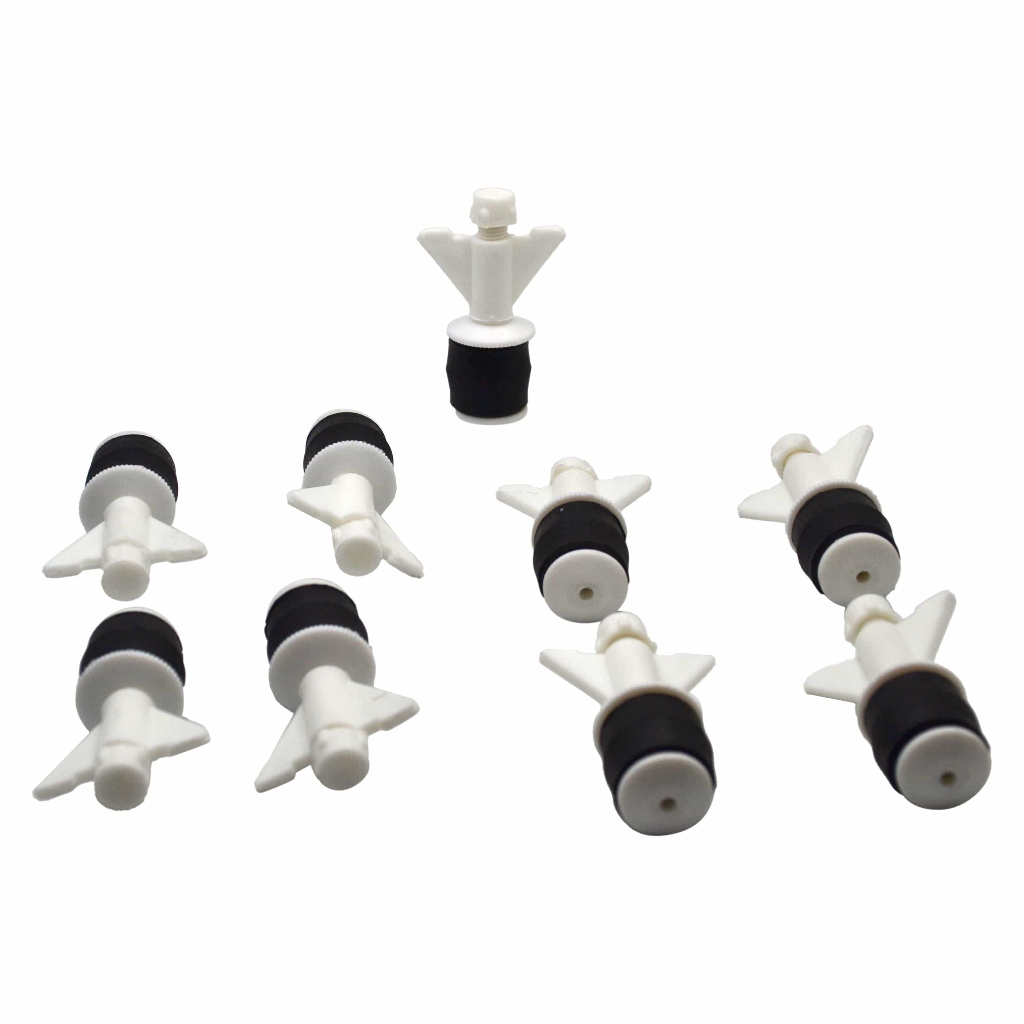 9x Nylon Mechanical Pipe Test Plug Bung with 10mm Bypass 23mm to 32mm-1
