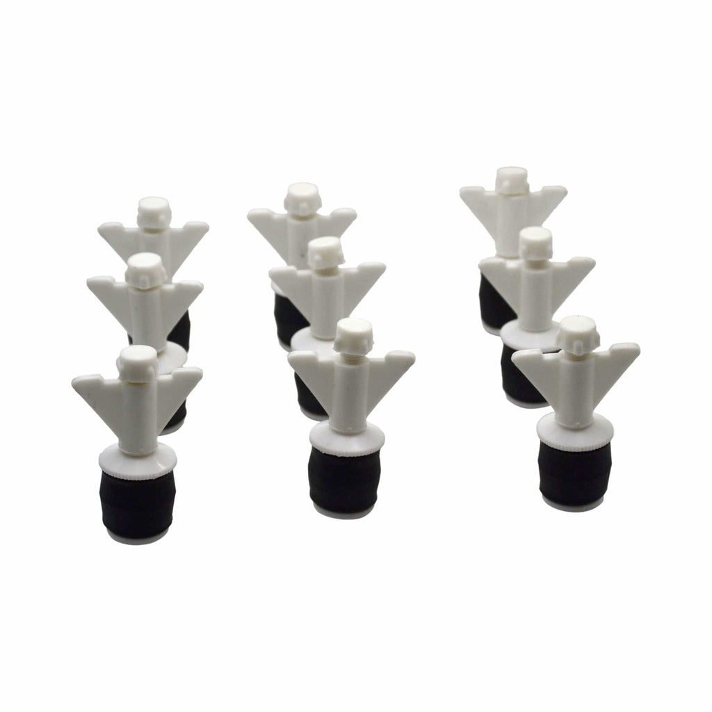 9x Nylon Mechanical Pipe Test Plug Bung with 10mm Bypass 23mm to 32mm-0