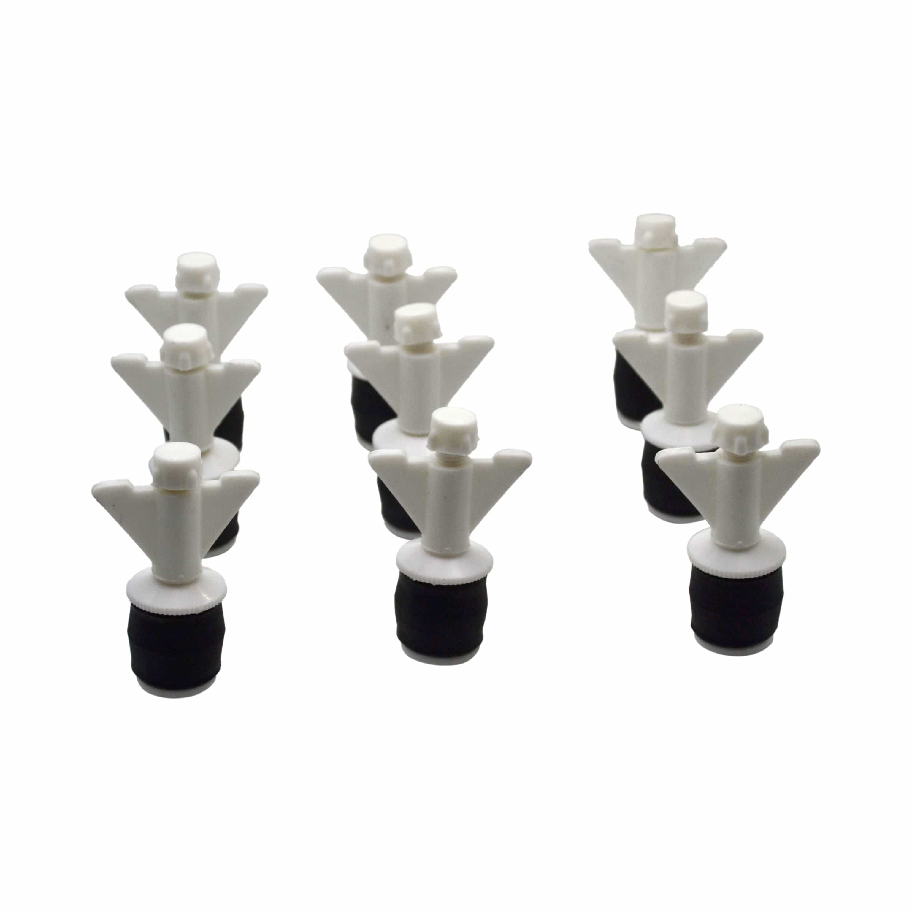 9x Nylon Mechanical Pipe Test Plug Bung with 10mm Bypass 23mm to 32mm-0