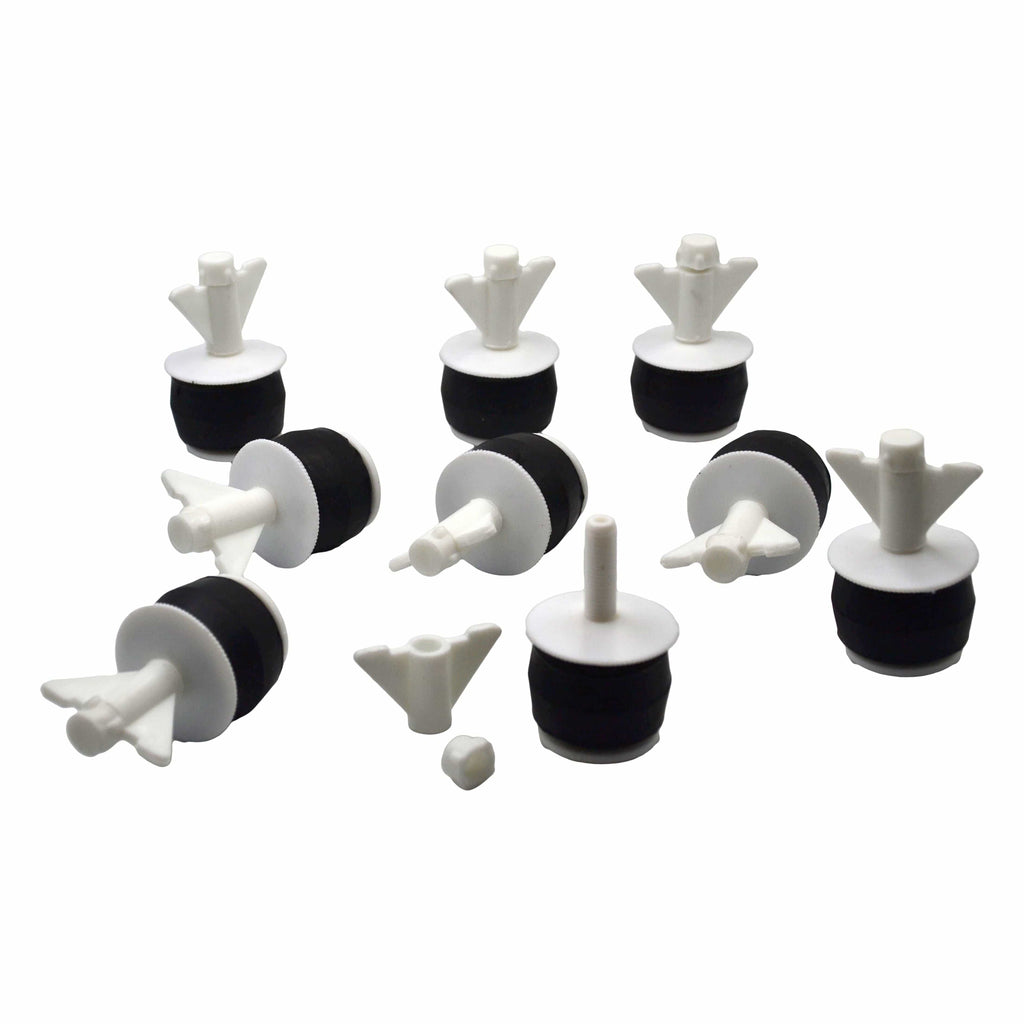 9x Nylon Mechanical Pipe Test Plug Bung with 10mm Bypass 36mm to 45mm-1