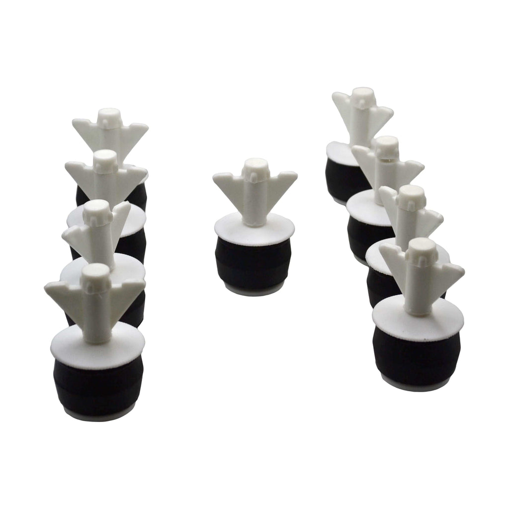 9x Nylon Mechanical Pipe Test Plug Bung with 10mm Bypass 36mm to 45mm-0