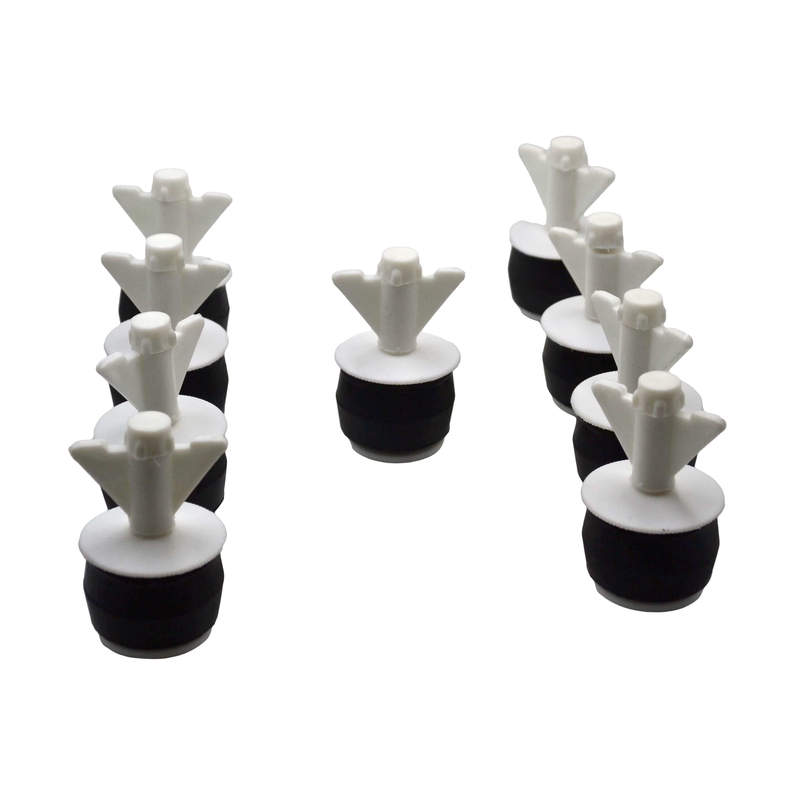 9x Nylon Mechanical Pipe Test Plug Bung with 10mm Bypass 36mm to 45mm-0