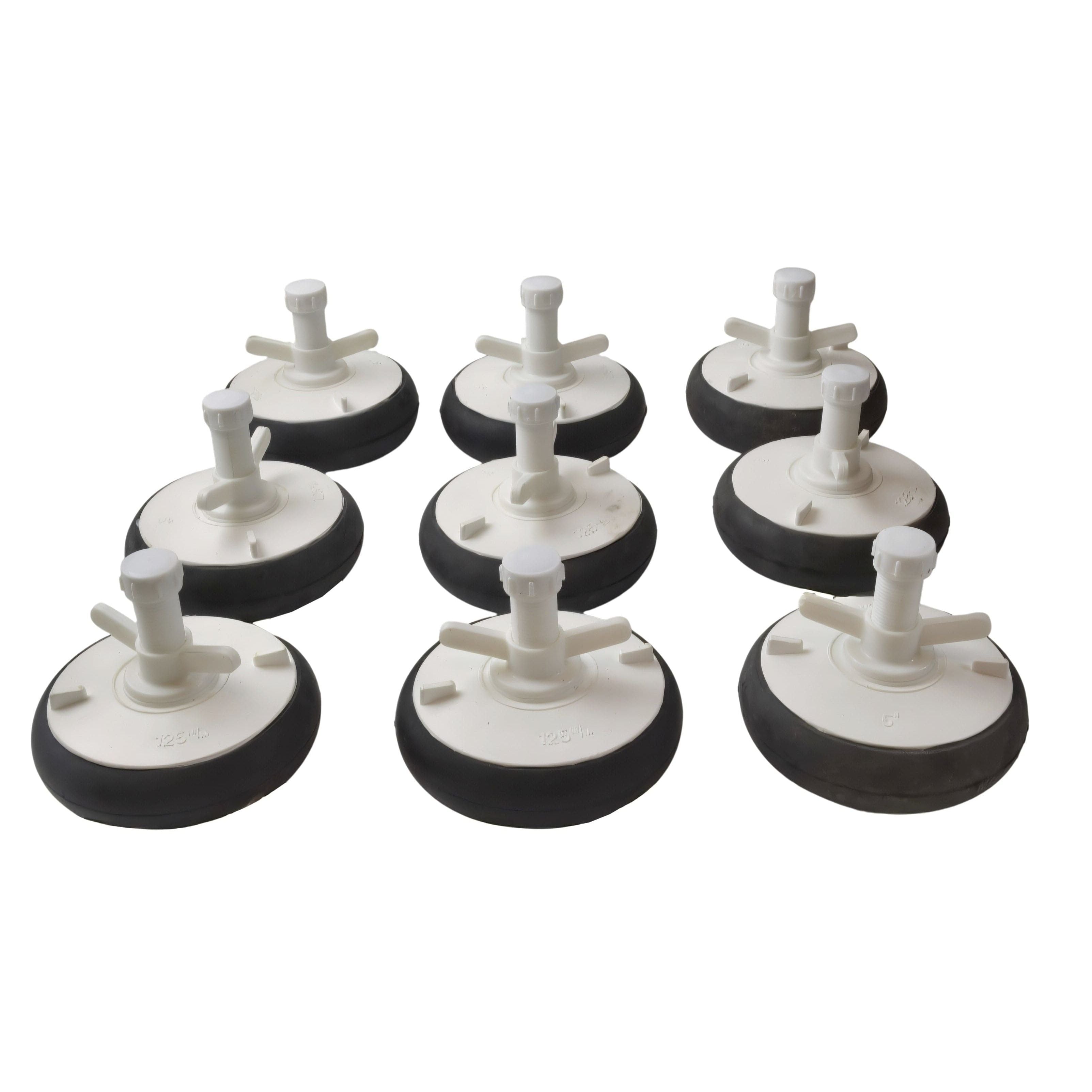 9x Nylon Mechanical Pipe Test plug bung with 13mm bypass 119mm to 142mm-0