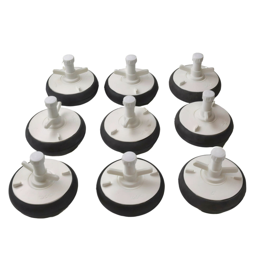 9x Nylon Mechanical Pipe Test plug bung with 13mm bypass 119mm to 142mm-4