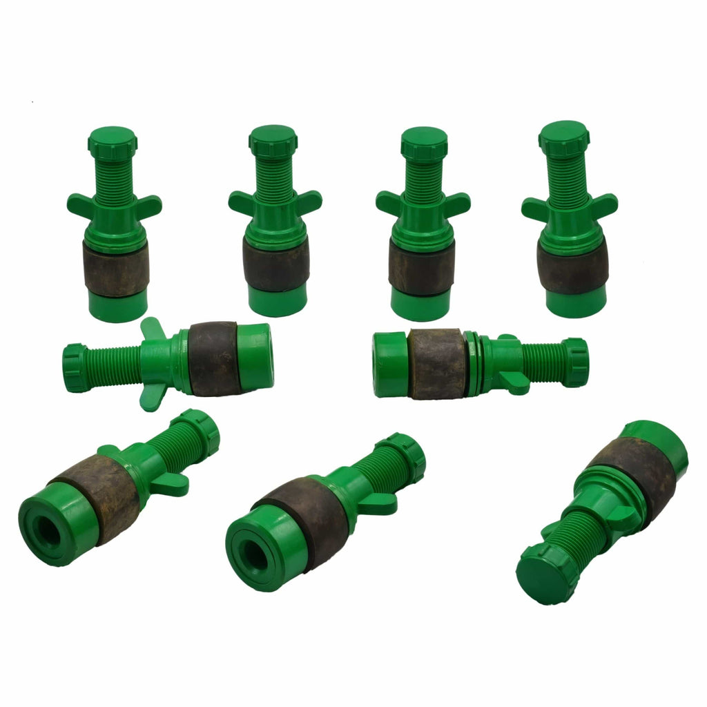 9x Nylon Mechanical Pipe Test Plug Bung with 13mm Bypass 38mm to 44mm-1
