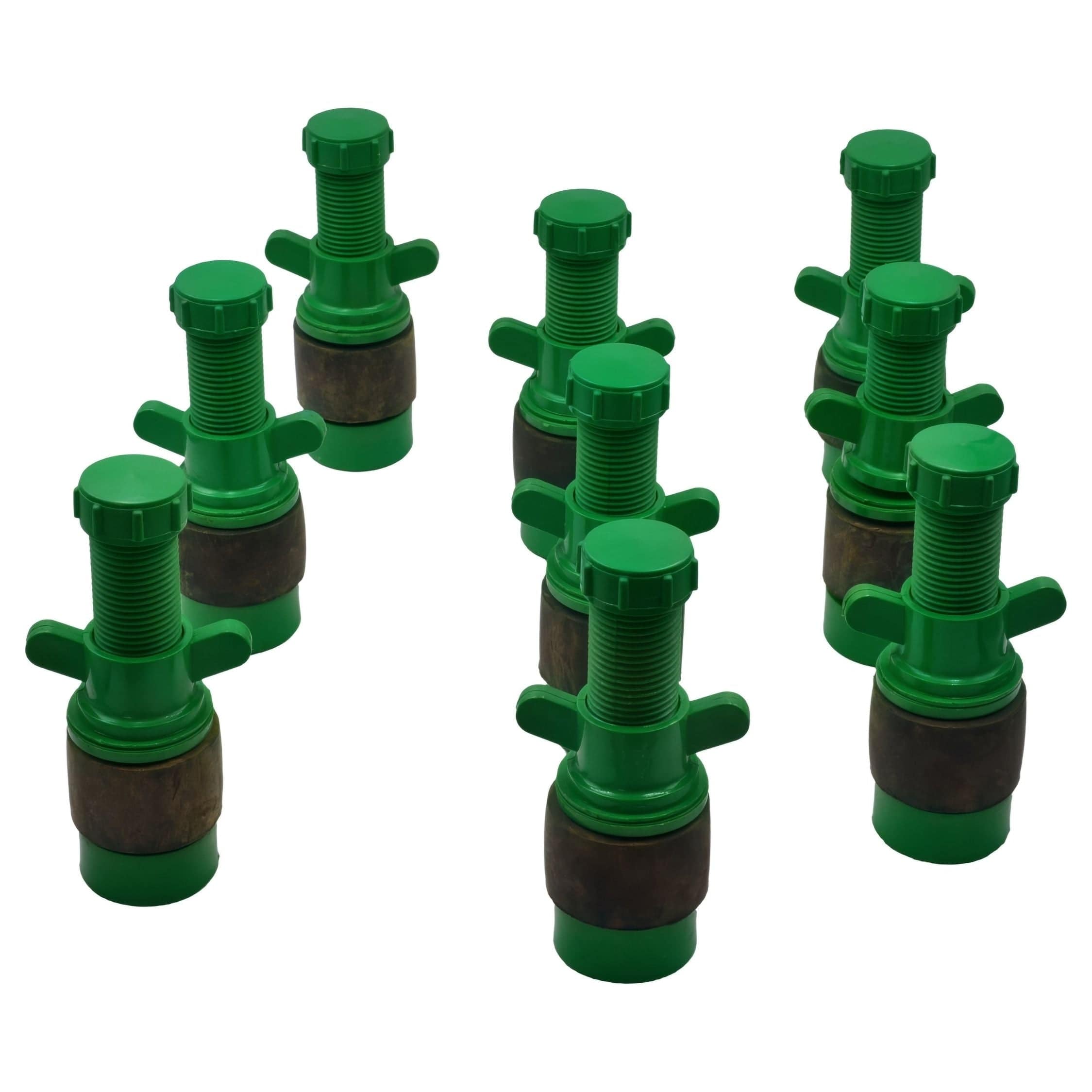 9x Nylon Mechanical Pipe Test Plug Bung with 13mm Bypass 38mm to 44mm-0